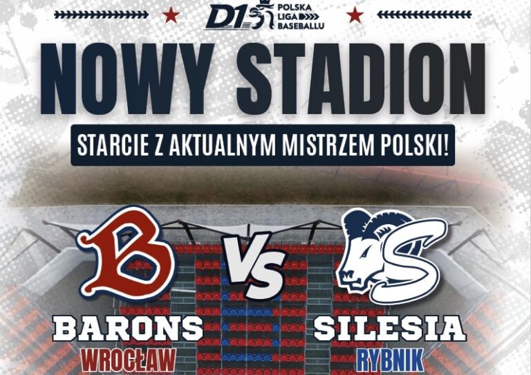 Bejsbolowe święto we Wrocławiu! Barons Wrocław podejmują Mistrza Polski na nowym stadionie!